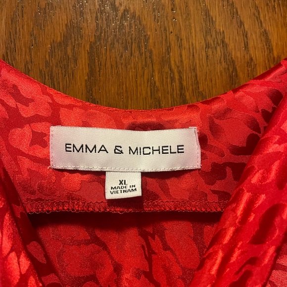 Red leopard satin dress size XL - Picture 4 of 4